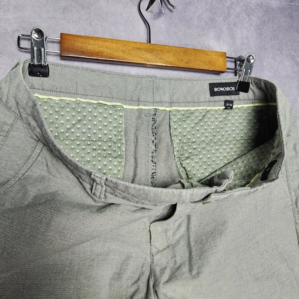 Bonobos Slim Gray Pants Mens Size‎ 33x30 Chinos Casual